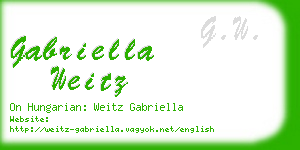 gabriella weitz business card